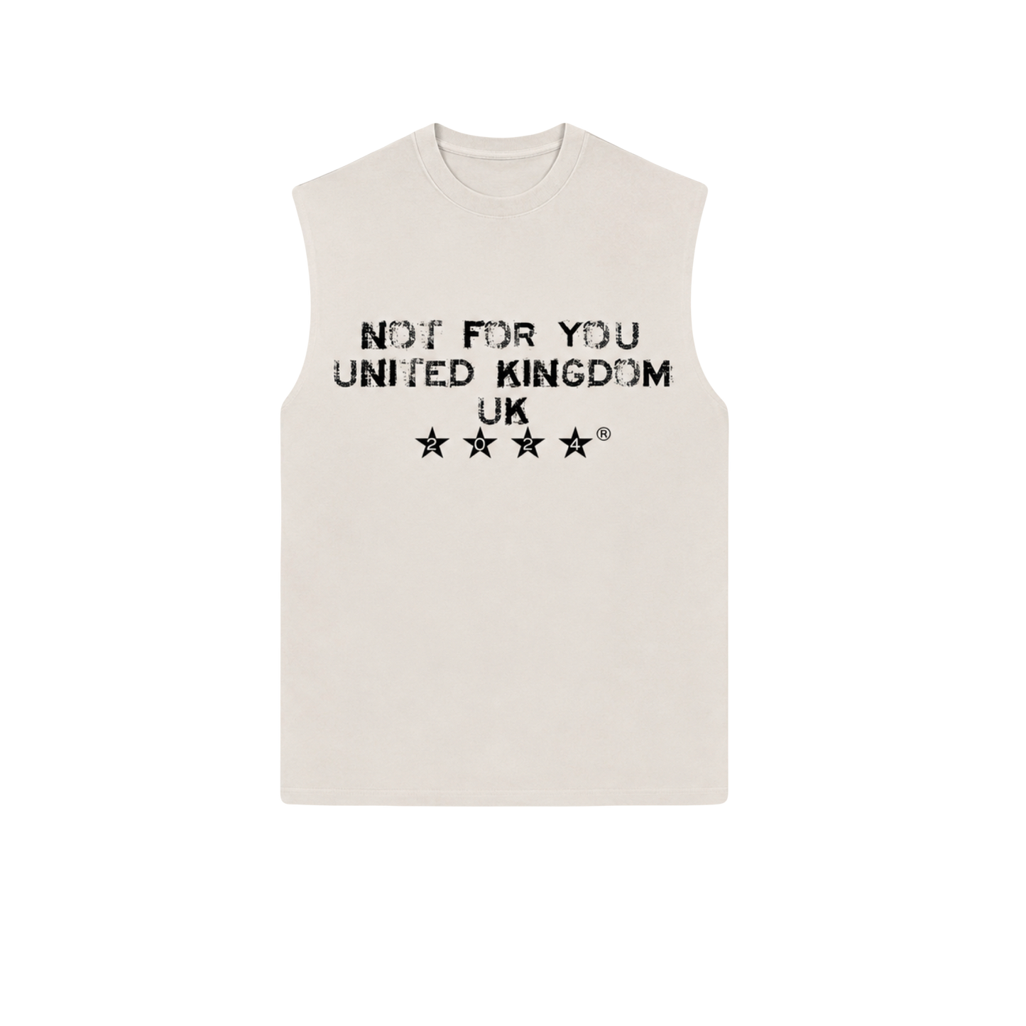 WHITE SLEEVELESS NFU