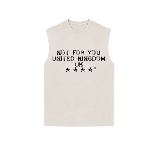 WHITE SLEEVELESS NFU
